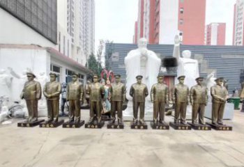 泰州英勇战士铜雕，荣耀永载史册