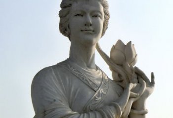 泰州汉白玉荷花雕塑，精致美丽无双！