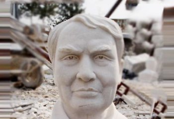 泰州石雕爱迪生胸像雕塑