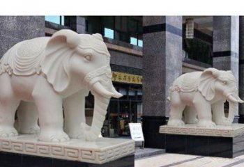 泰州最佳选择——石雕酒店大象雕塑