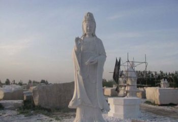 泰州现代艺术风格观音石雕塑