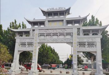 泰州石雕牌坊-人物雕塑定制