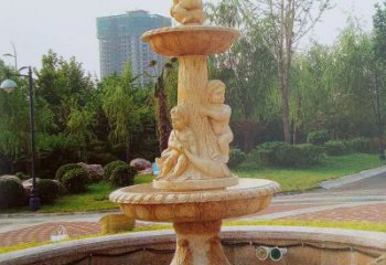 泰州石雕喷泉龙头——美观优雅的水景定制