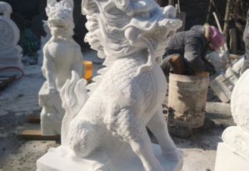 泰州正宗古典麒麟神兽招财动物雕塑