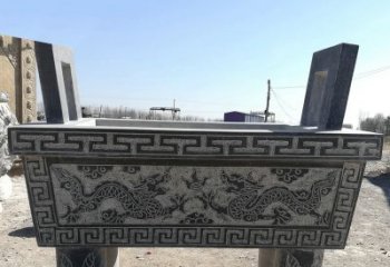 泰州寺庙墓地祭祀四足方鼎，青石仿古石雕香炉