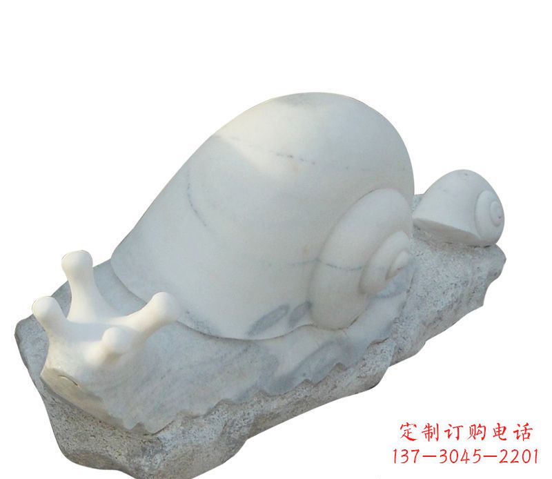 泰州蜗牛石雕公园动物摆件