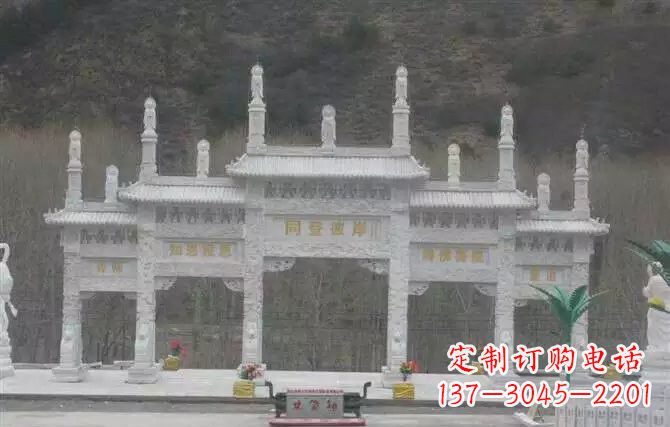 泰州五门牌坊石雕 (2)