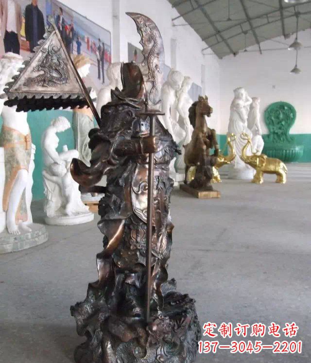 泰州武财神关公人物铜雕