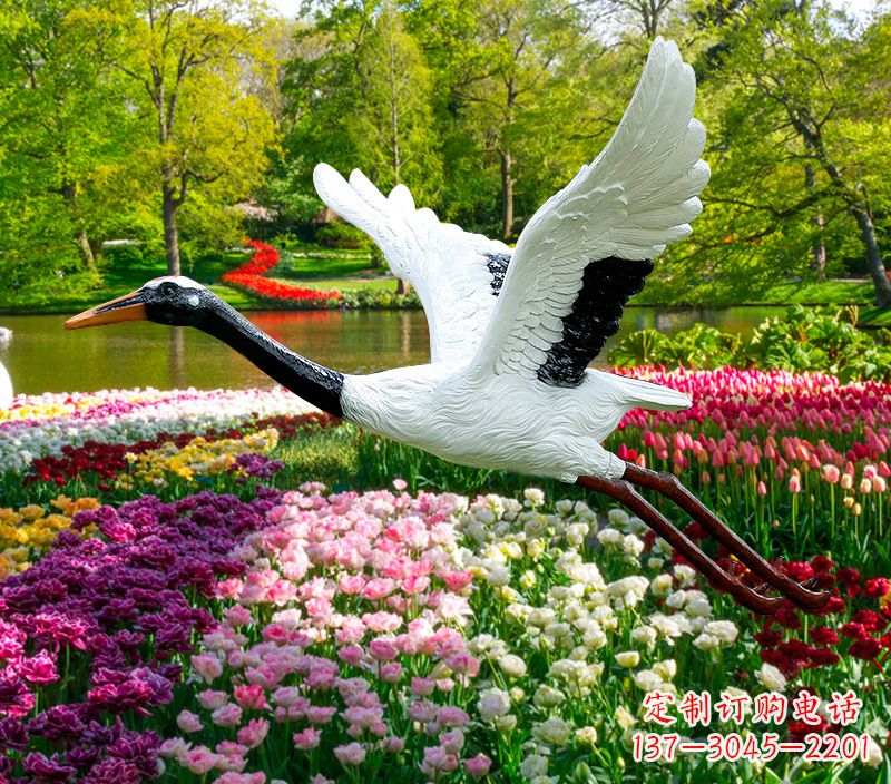 泰州仙鹤雕塑灯