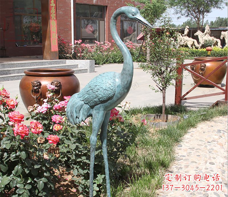泰州仙鹤铜雕