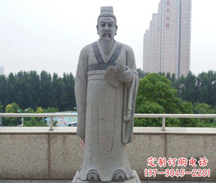 泰州先秦法家代表人物商鞅石雕