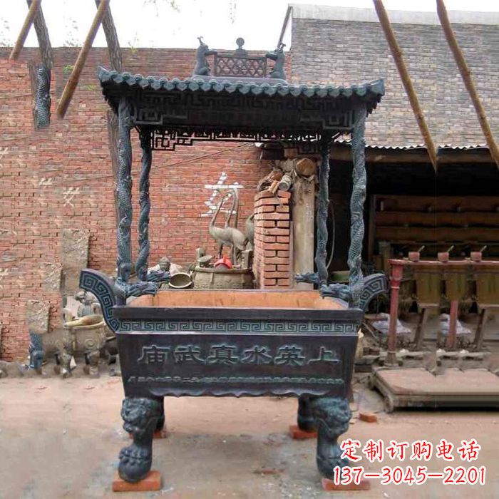 泰州现代铜香炉