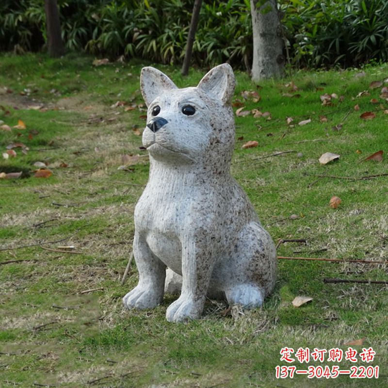 泰州小狗花岗岩石雕