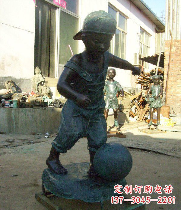 泰州小孩玩耍青铜人物铜雕