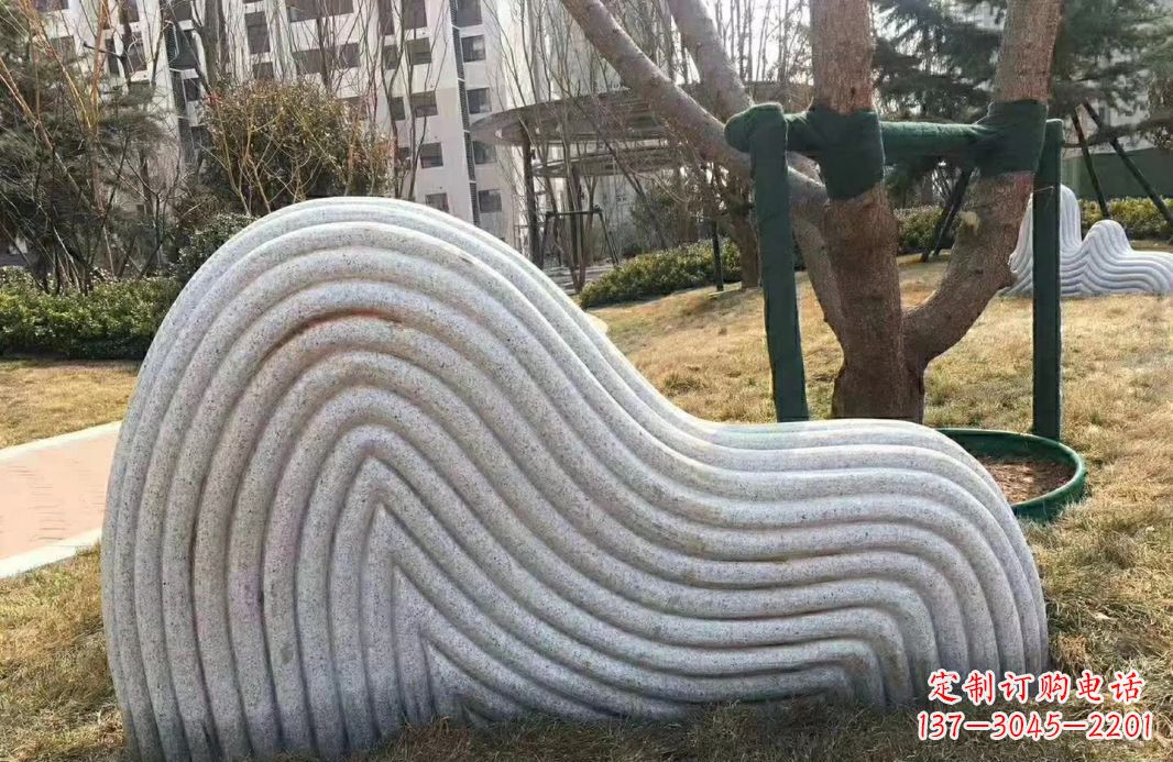 泰州小区大理石纹理假山雕塑