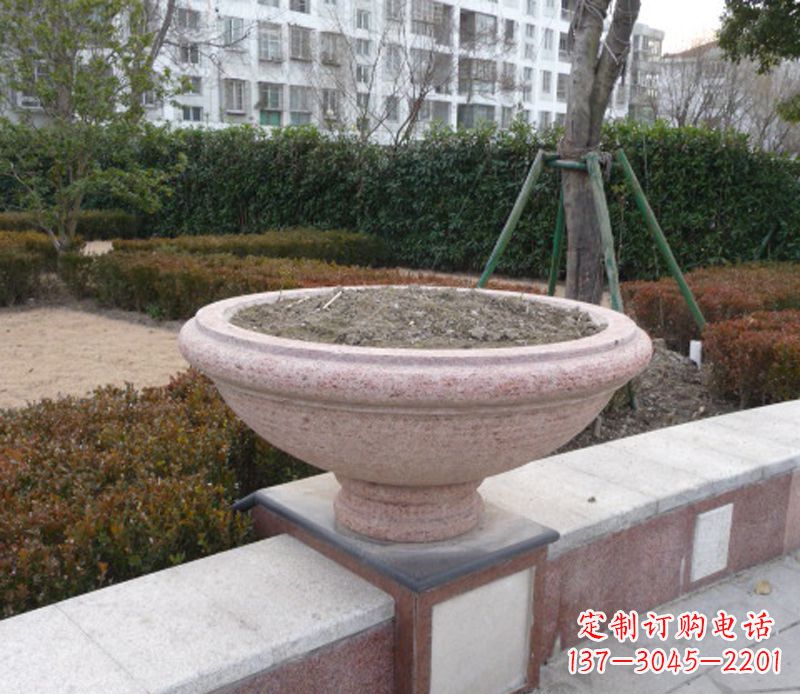泰州小区花盆石雕