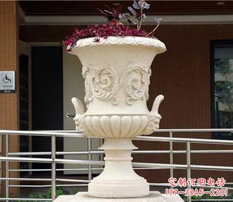 泰州小区花盆景观石雕