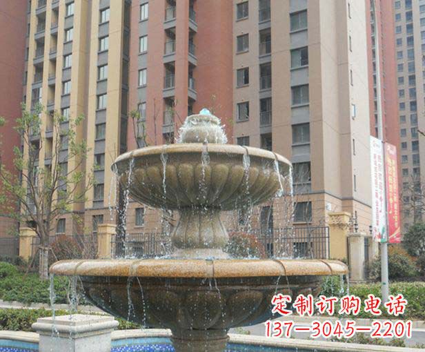 泰州小区景观大理石喷泉石雕