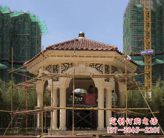 泰州小区景观欧式凉亭石雕