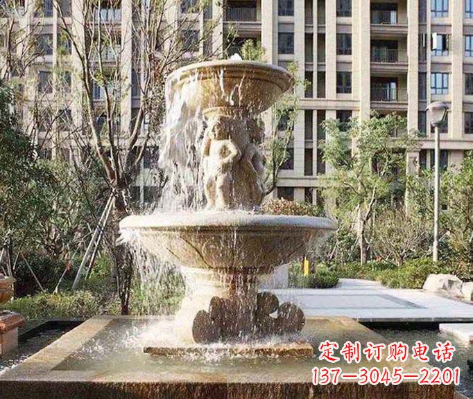 泰州小区景观欧式喷泉石雕 (3)