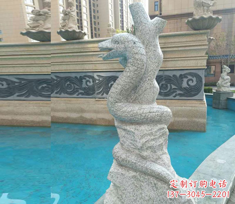 泰州小区十二生肖雕塑动物石雕