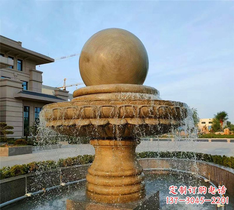 泰州小区石喷泉雕塑