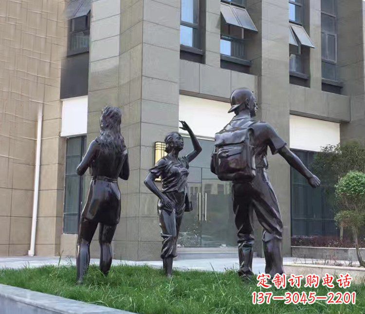 泰州小区铜雕美女人物雕塑