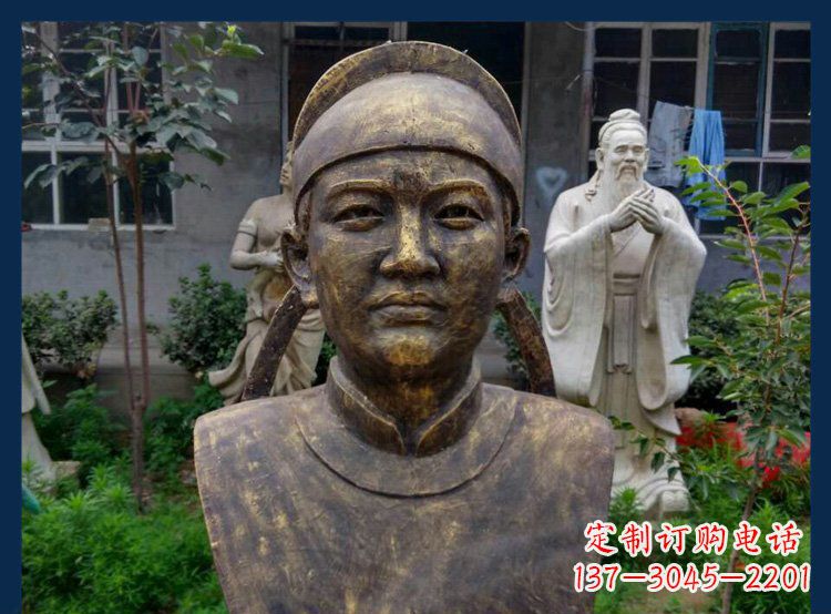 泰州校园古代名人毕昇铜雕
