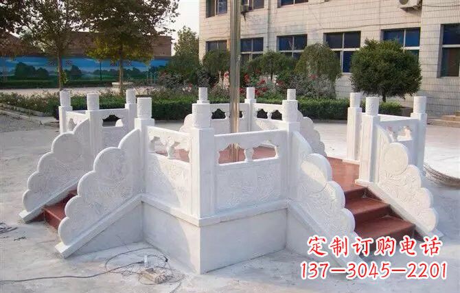 泰州校园汉白玉升旗台