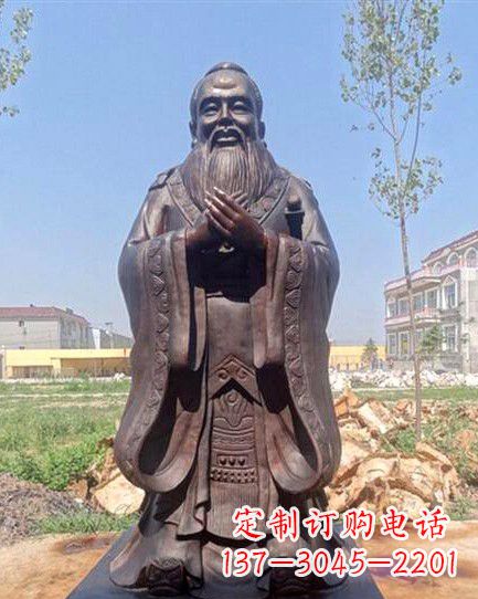 泰州校园孔子雕像 (2)