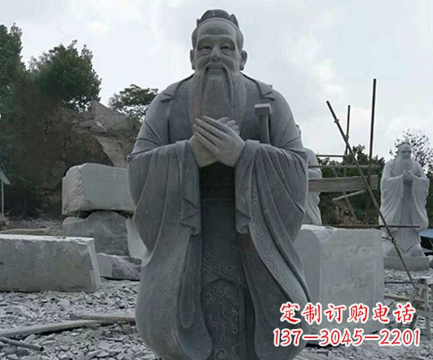 泰州校园孔子人物石雕
