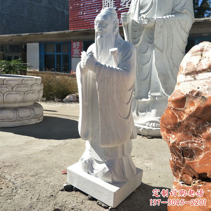 泰州校园孔子像雕塑