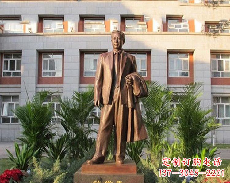 泰州校园钱学森铜雕