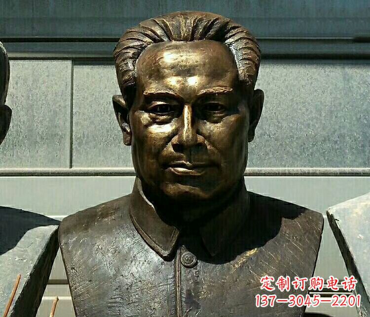 泰州校园周恩来胸像铜雕
