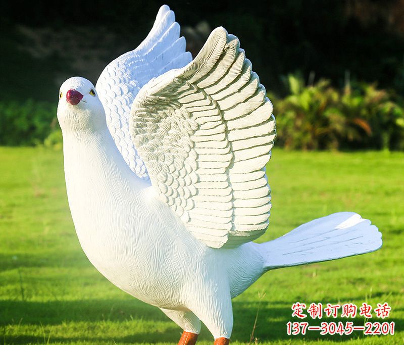 泰州写真雕塑和平鸽