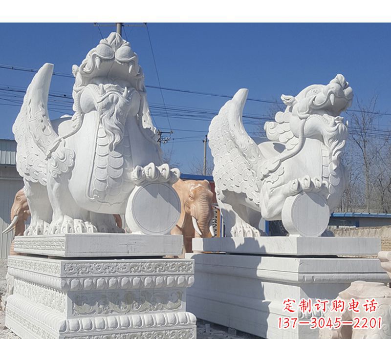 泰州獬豸法院门口神兽石雕