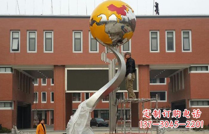泰州学校不锈钢地球雕塑