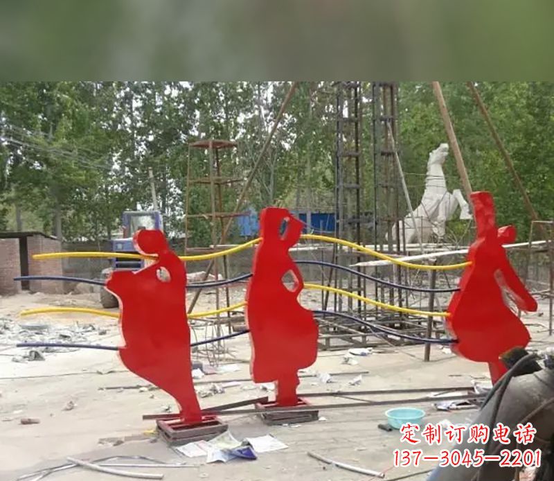 泰州音符剪纸雕塑不锈钢