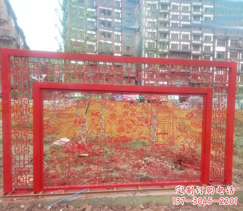 泰州迎春福字剪纸雕塑