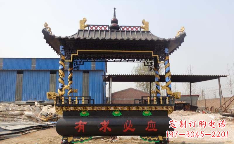 泰州有求必应香炉寺庙铜雕