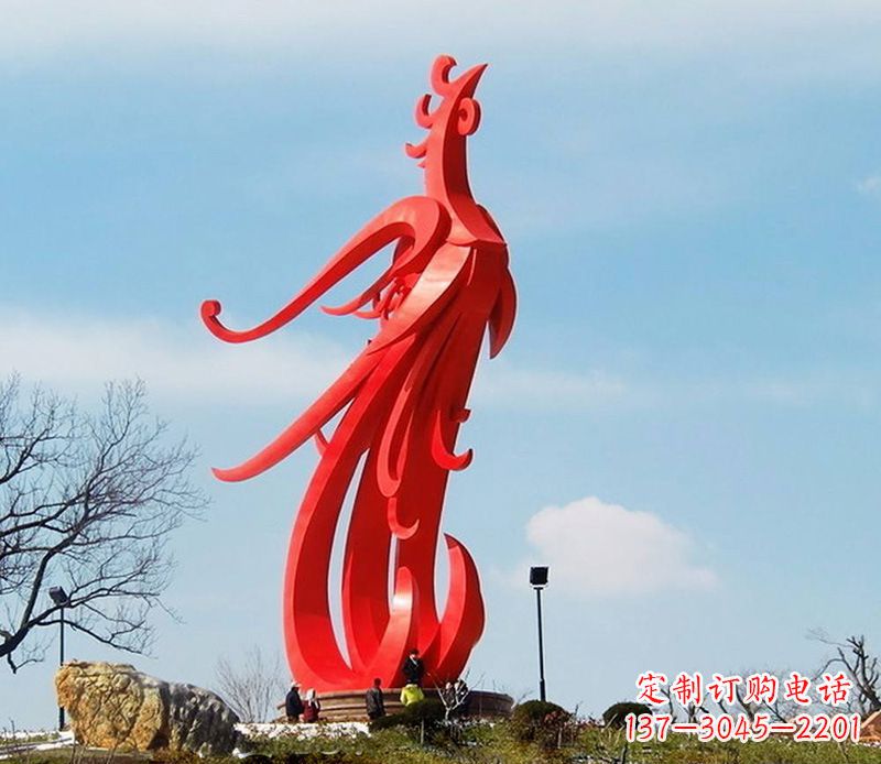 泰州园林不锈钢凤凰雕塑