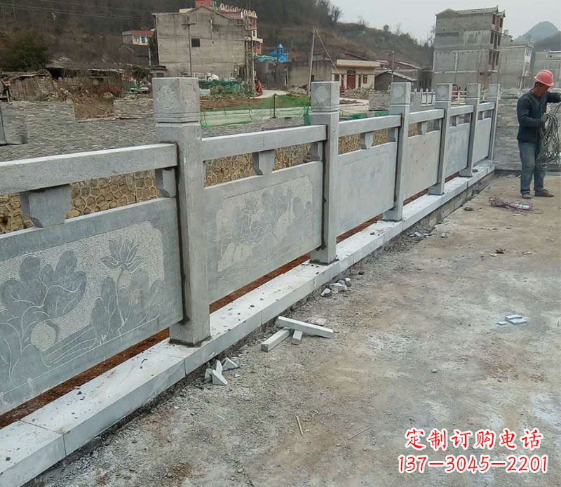 泰州园林仿古石栏板景观石雕 (5)