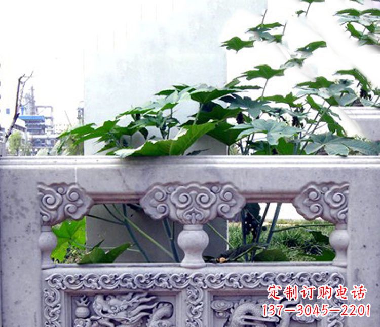 泰州园林仿古石栏板景观石雕 (6)