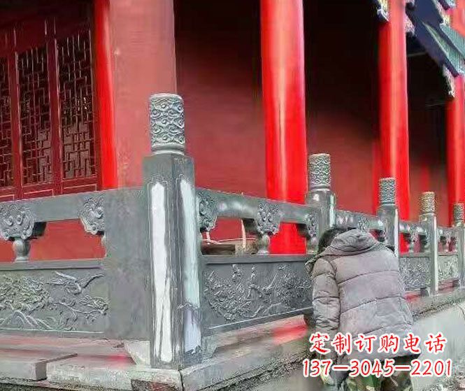 泰州园林仿古石栏板景观石雕 (9)