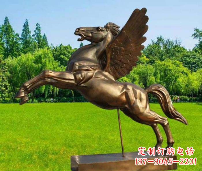 泰州园林飞马铜雕