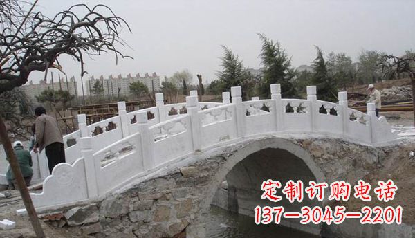 泰州园林汉白玉大桥栏板景观石雕