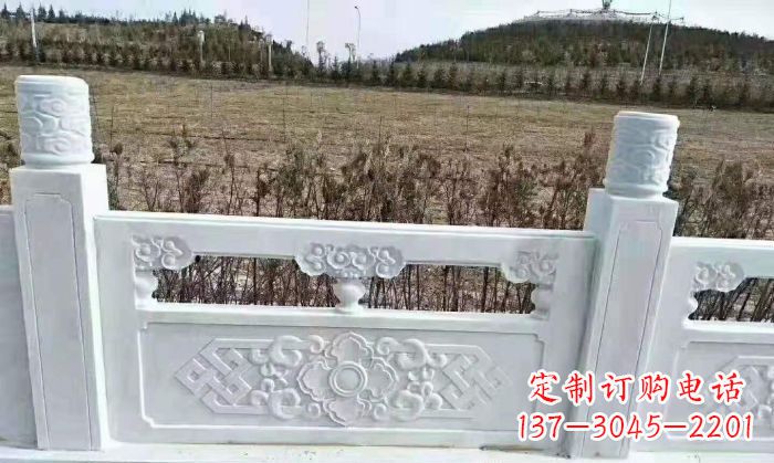 泰州园林汉白玉石浮雕栏板 (4)