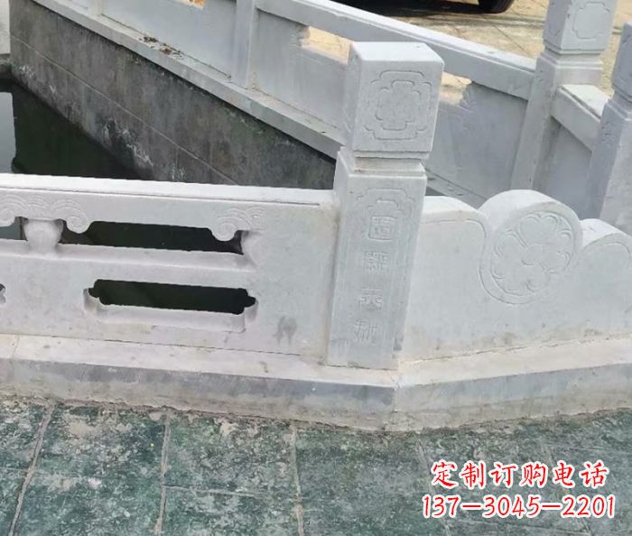 泰州园林景观大理石栏板雕塑 (7)