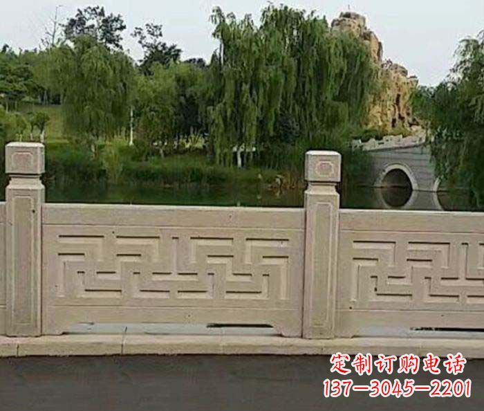 泰州园林景观大理石栏板石雕 (4)