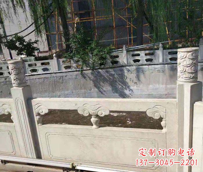泰州园林景观大理石栏板石雕 (6)